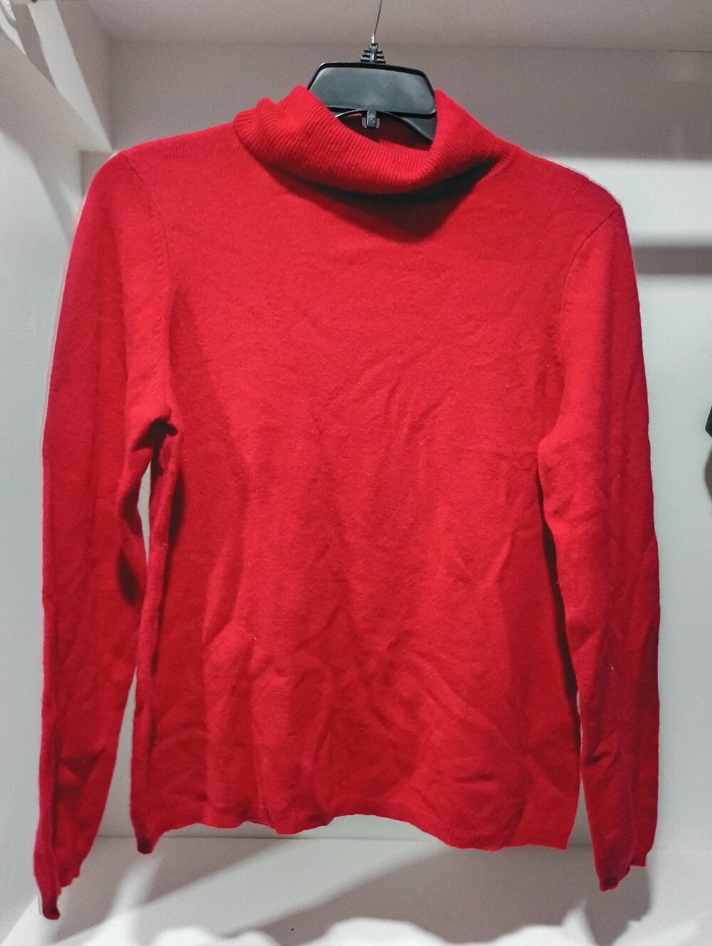 100% Cashmere Charter Club Luxury Turtleneck Sweater Flawed
